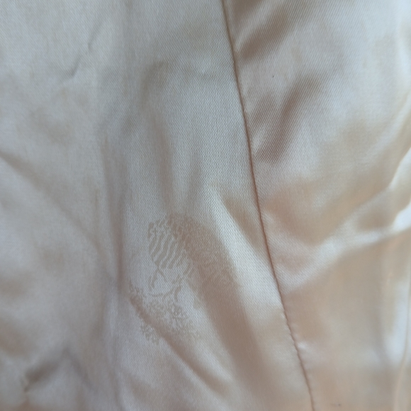 BORGANA Deluxe Elegant Cream Faux Fur Coat 50s 60s Union Tags - Picture 10 of 11